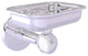 Clearview Wall Mounted Soap Dish Holder with Twisted Accents, Polished Chrome