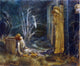 Sir Edward Burne-Jones The Dream of Lancelot, Study Gallery Wrapped Canvas