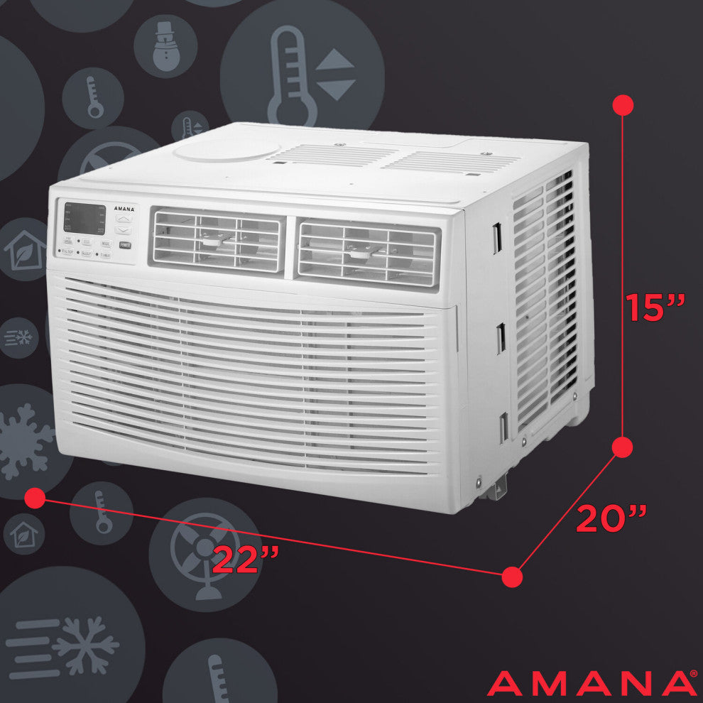 10,000 BTU 115V Window-Mounted Air Conditioner With Remote Control