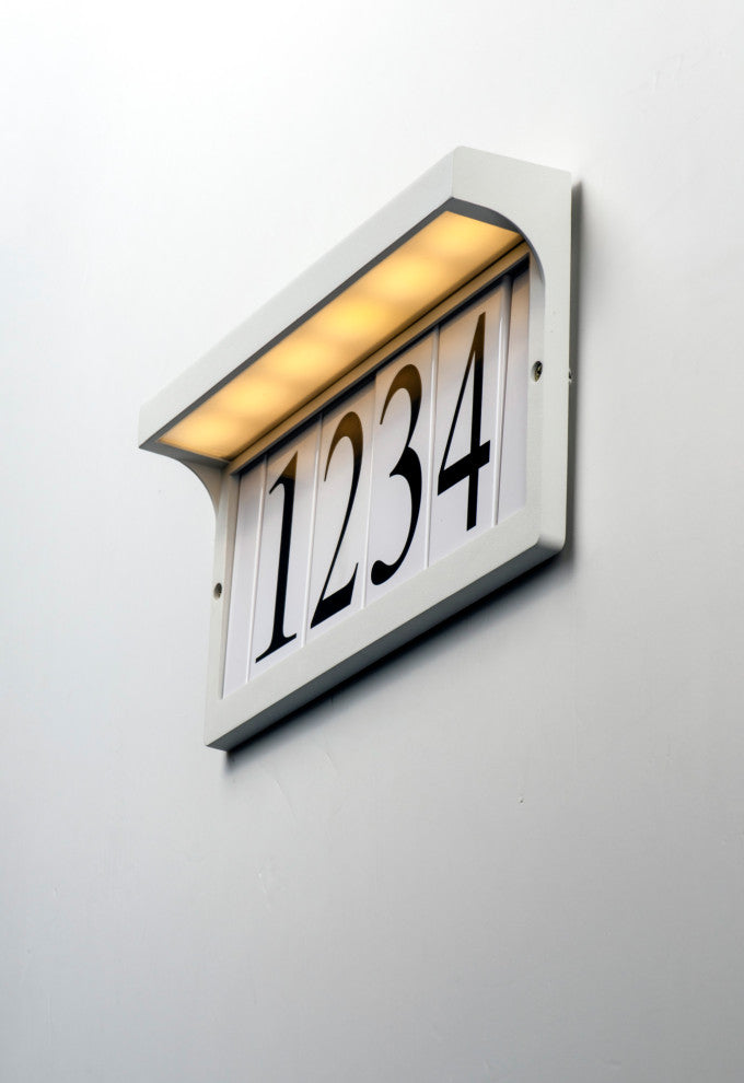 Maxim 53610 13"W LED Outdoor Address Light - White