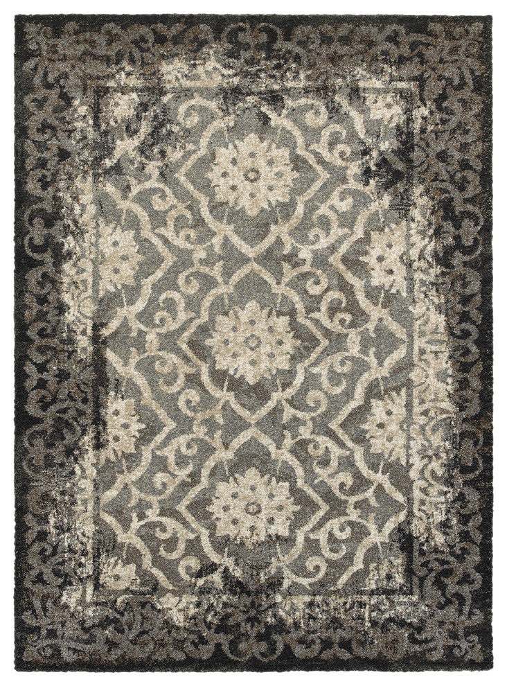 Bennett Area Rug, Gray, 5''3" x 7''4"