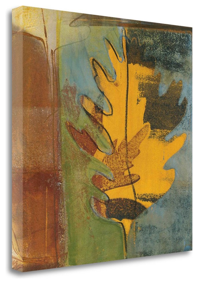 "Dancing Leaf" By Leslie Bernsen, Giclee Print on Gallery Wrap Canvas