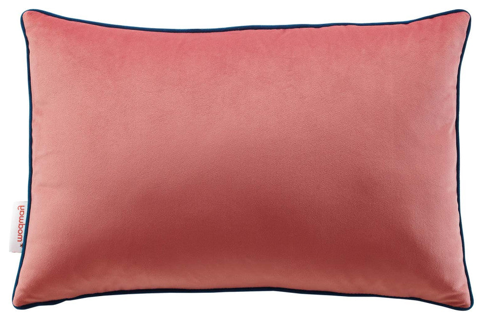 Accent Throw Pillow, Velvet, Red, Modern, Living Lounge Hotel Lobby Hospitality