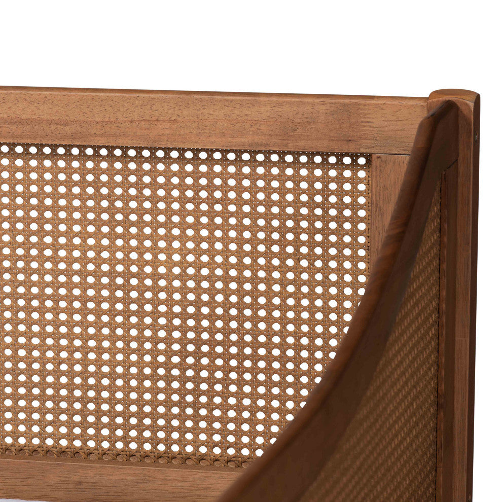 Matt Mid-Century Twin Size Daybed, Walnut Brown