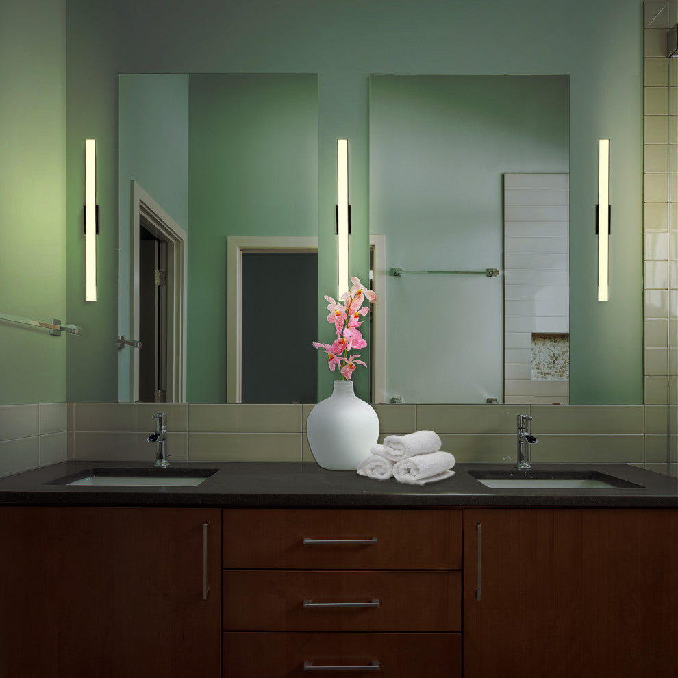 Procyon 24" ETL Certified Integrated LED Bathroom Fixture, Chrome