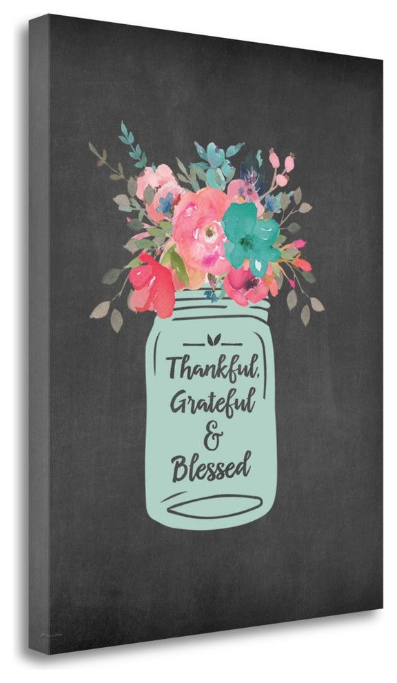 "T G And Blessed" By Jo Moulton, Giclee Print on Gallery Wrap Canvas