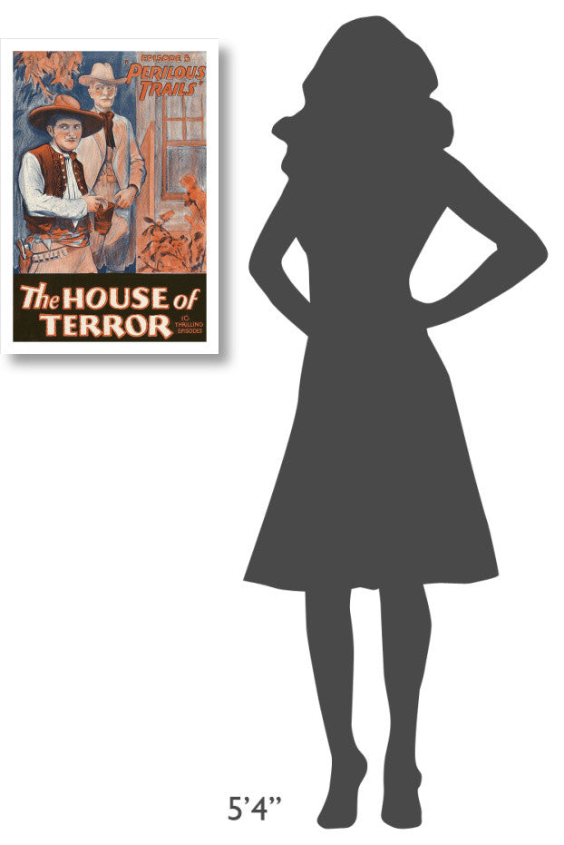 "Vintage Westerns: Perilous Trails - House of Terror" Print, 18"x26"