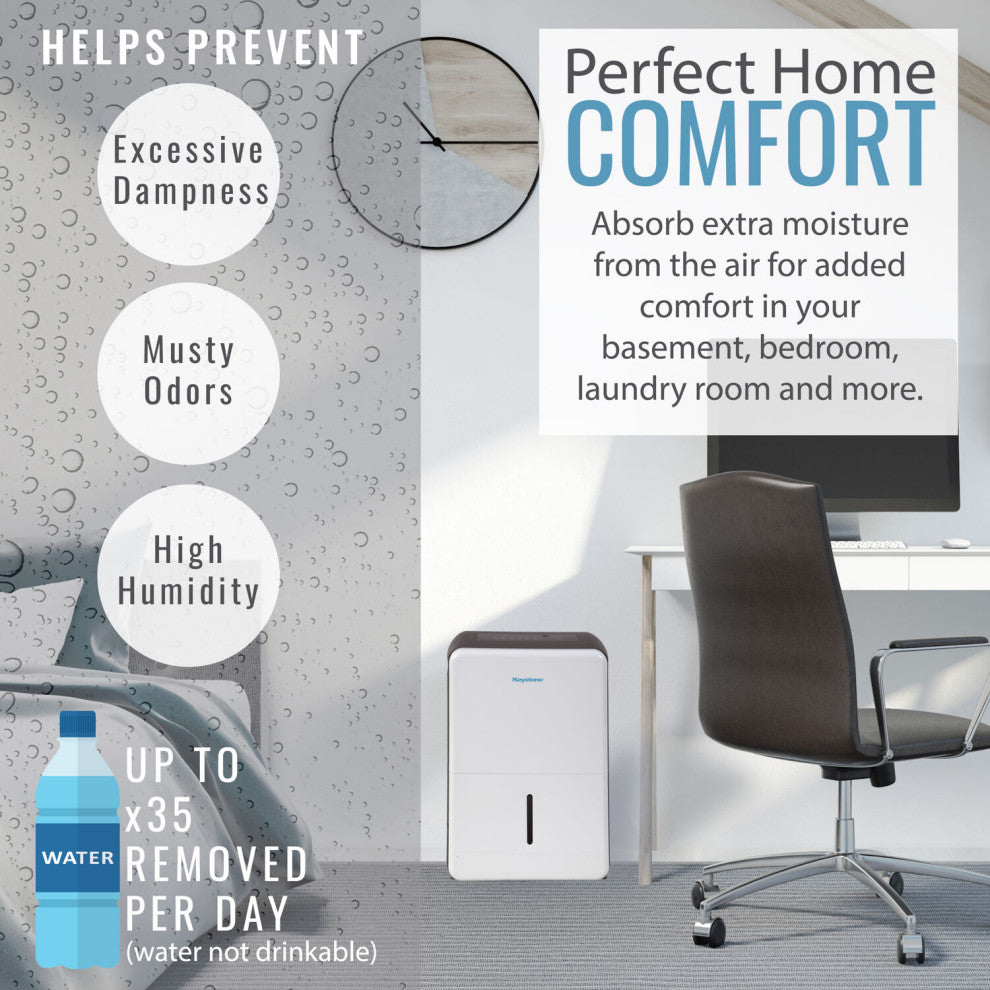 35 Pint Dehumidifier With Electronic Controls
