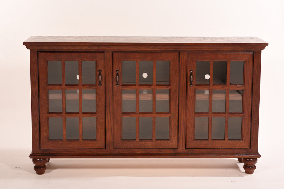 65" Keystone, Entertainment Console, Soft White Oak