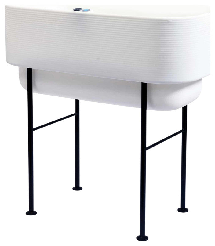 Nest Raised Planter, Alpine White, 22"