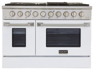 KUCHT Professional 48" 6.7 cu. ft. Range, White, Natural Gas