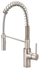 Motegi Single Handle Pre-Rinse Pull-Down Kitchen Faucet, PVD Brushed Nickel