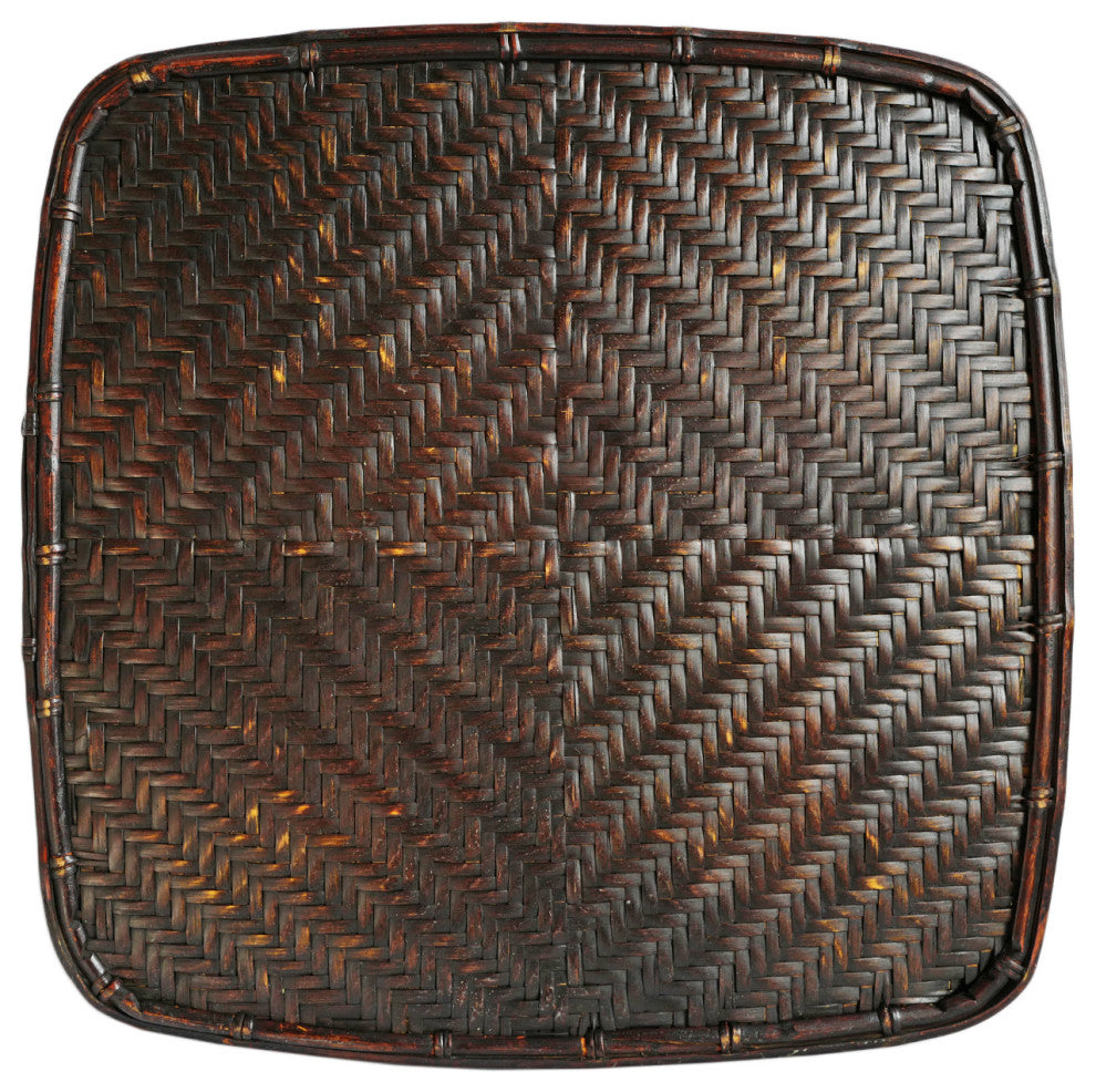 Consigned Akha Thai Square Basket