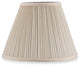 Eggshell Pleated 10" Mushroom Clip-on Lampshade Replacement
