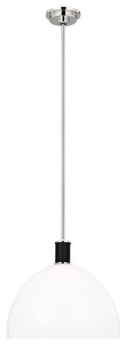 Generation Lighting, LP1061PNMG, Large Pendant, Polished Nickel