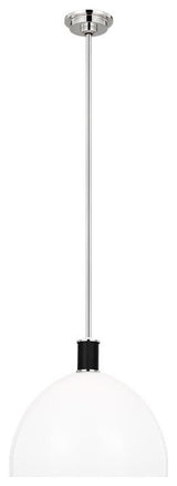 Generation Lighting, LP1061PNMG, Large Pendant, Polished Nickel