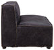 Birdie Modular Armless Loveseat, Antique Blue