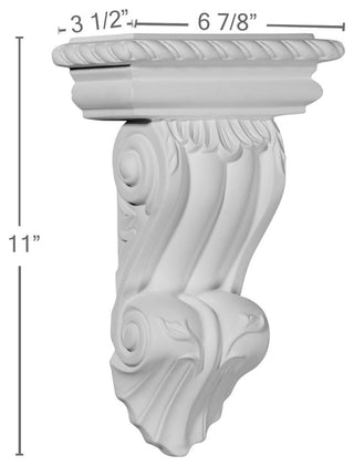 6 7/8"W x 3 1/2"D x 11"H Artis Corbel