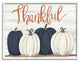 Autumn Farm Pumpkin Harvest with Thankful Phrase, 14 x 11