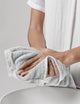Delara Washcloths Set 100% Organic Cotton, GOTS Certified Absorbent, White, 12 Pack