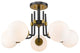Zlite 477-5SF-MB-OBR 5-Light Semi Flush Mount, Opal