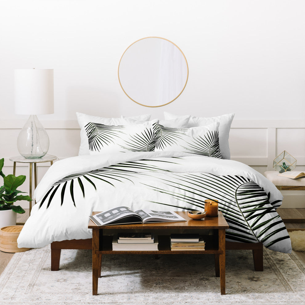 Mareike Boehmer Palm Leaves 9 Duvet Cover Set, Queen