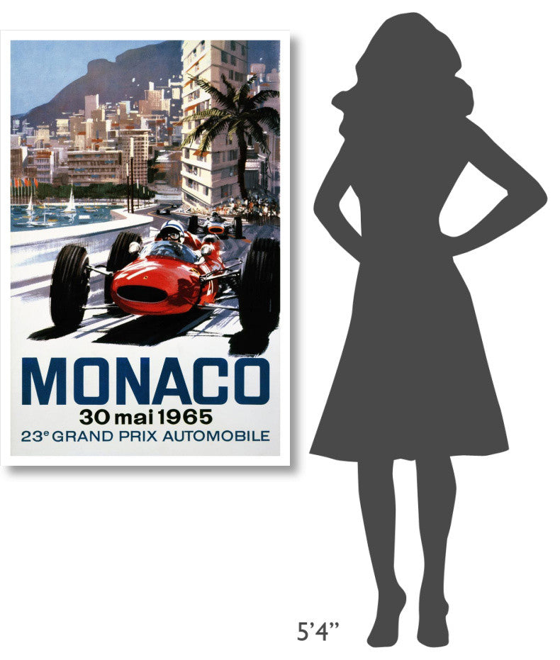 "Monaco Grand Prix 1965" Digital Paper Print by Michael Turner, 31"x46"