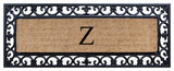 First Impression Hand Crafted Myla Monogrammed Large Entry Doormat, 18"x48", Z