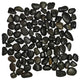 Black Pearl 12x12 Interlocking Polished Pebbles Tiles, 12"x12", Set of 30