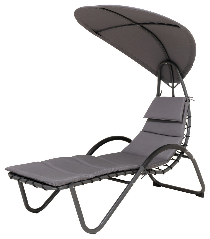 Outdoor Patio Lounge Chair, Canopy