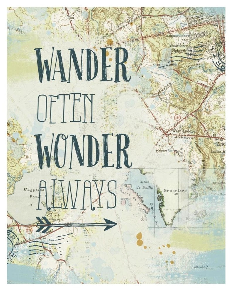 "Map Sentiments V" Digital Paper Print by Katie Pertiet, 22"x26"