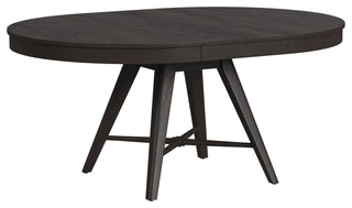Bayside 48" Wide Solid Ash Round Dining Table, Black