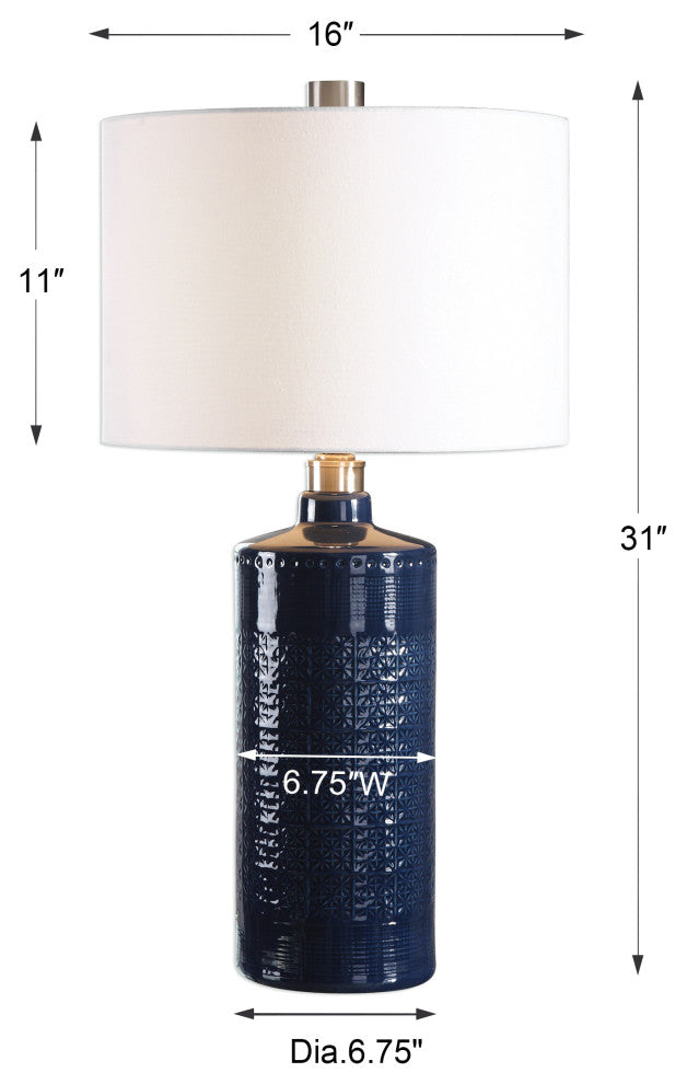 Uttermost Thalia Royal Blue Table Lamp