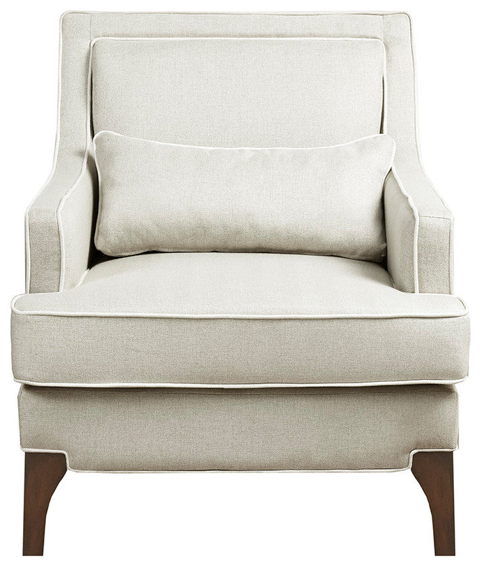 Madison Park Signtuare Collin Arm Chair, Cream