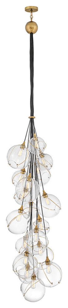 Hinkley Skye Double Xl Multi Tier Chandelier, Heritage Brass