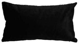 Velvet Geometric Pattern Decorative Throw Pillow, Jager Black Diamond, 12"x20"