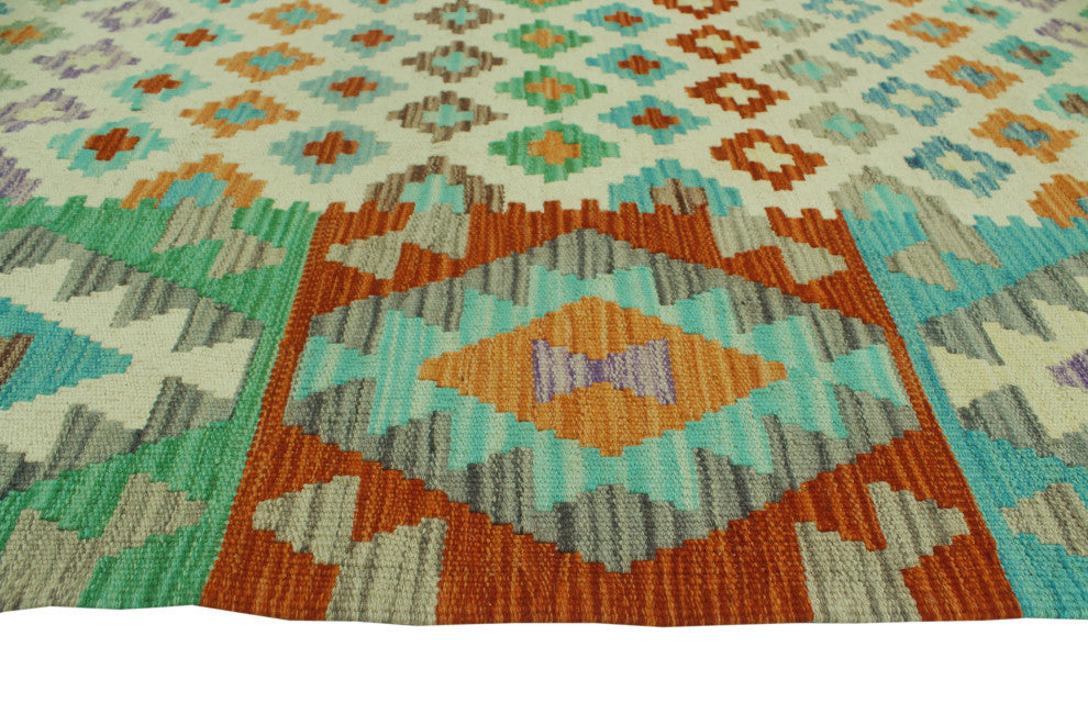 Sangat Kilim Annice Ivory/Rust Rug, 6'0x8'0