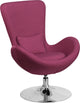 Modern Magenta Fabric Side Reception Chair