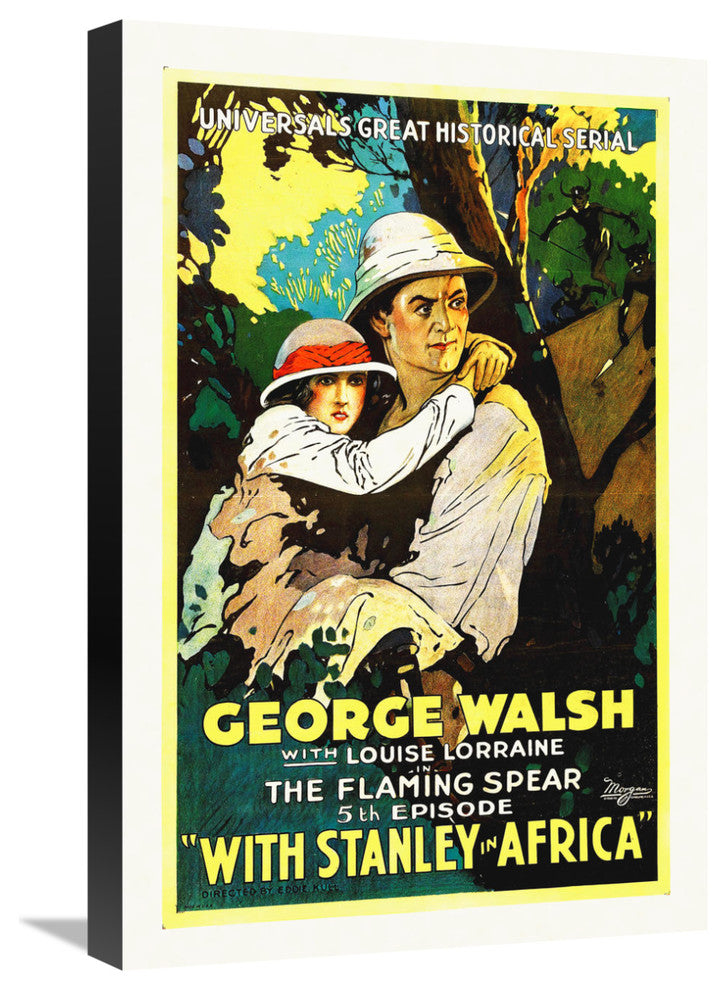 "With Stanley In Africa" Canvas Giclee by Hollywood Photo Archive, 16"x24"