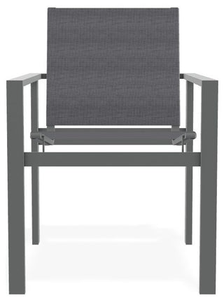 Tribeca Sling Outdoor Stackable Armchair, Augustine Pewter/Graphite