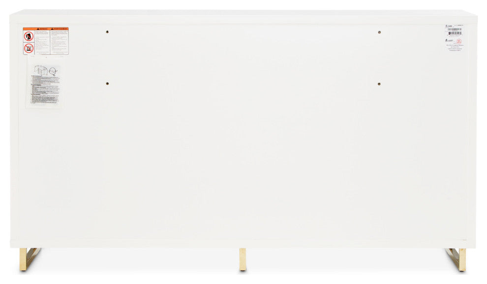 Palm Gate Dresser, Cloud White