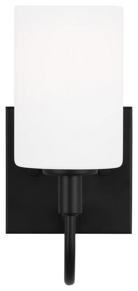 Oak Moore 1-Light Bath Vanity, Midnight Black