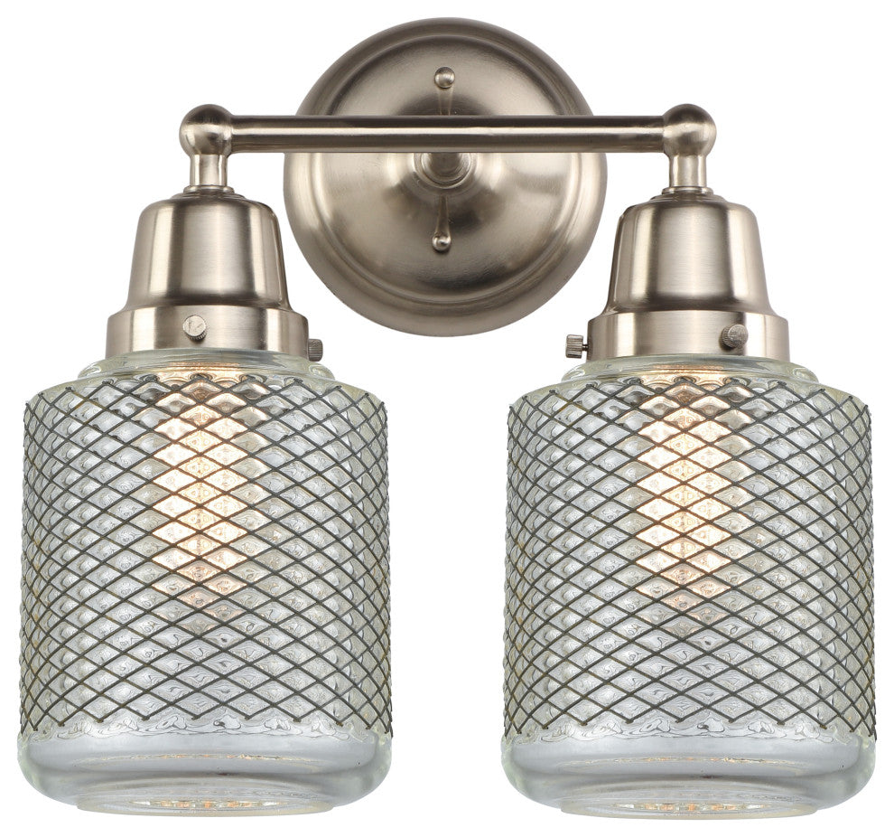Innovations 623-2W-SN-G262 2-Light Bath Vanity Light, Brushed Satin Nickel