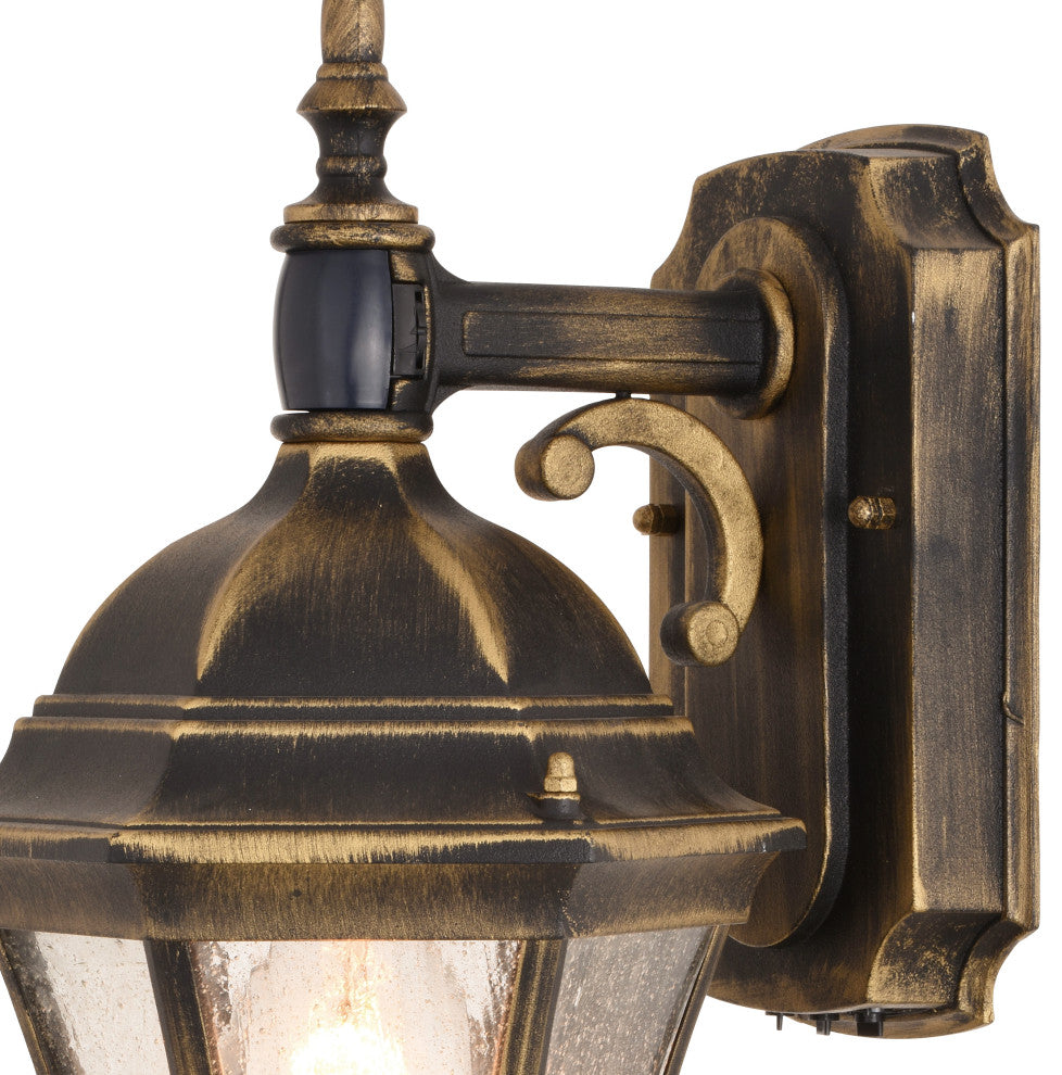 Newark 8" Outdoor Motion Sensor Wall Light Weathered Bronze