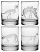 Jurassic 4-Piece Rocks Glass Set