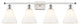 Innovations 516-4W-WPC-GBC-81 4 Light Bath Vanity Light, White, Polished Chrome