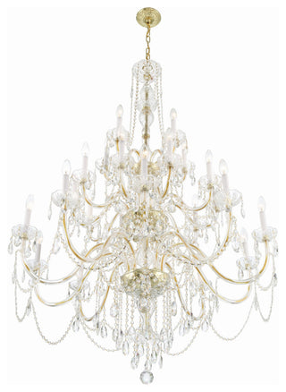 Crystorama Lighting Group 1156-CL-MWP Traditional Crystal 25 - Polished Brass