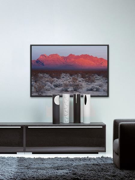 "Red Hills" Floater Framed Painting Print on Canvas, 30"x20"