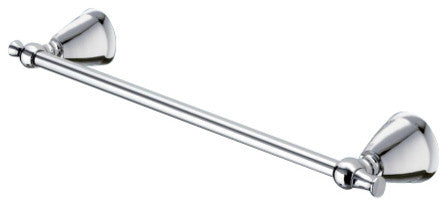 18" Polished Chrome Towel Bar