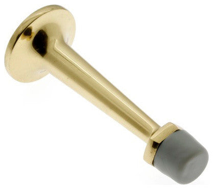 Genuine Solid Brass 3" Arrow Base Stop, Polished Brass, No Lacquer